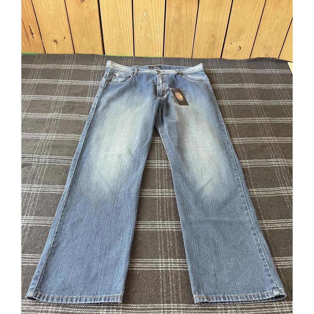 Men's RON CHERESKIN Denim Blue Jeans Size 36X32 100% Cotton NWT